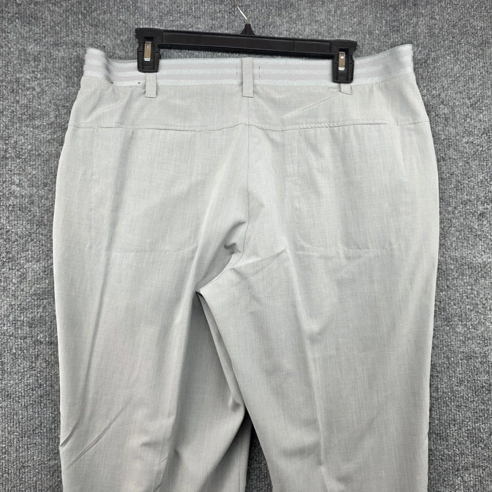Adidas Mens Golf Pants Light‎ Gray 36x30 Flat Front Performance Stretch